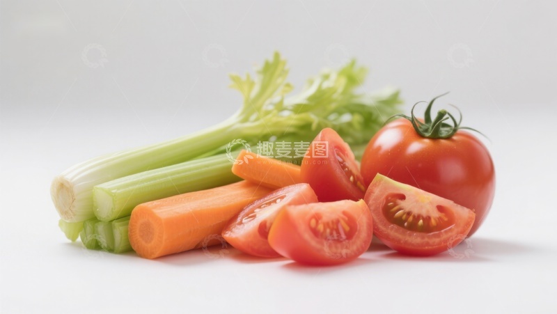 高清大图下载【趣麦麦图】新鲜蔬菜组合特写