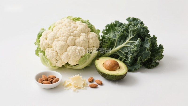 高清大图下载【趣麦麦图】新鲜蔬菜与坚果组合
