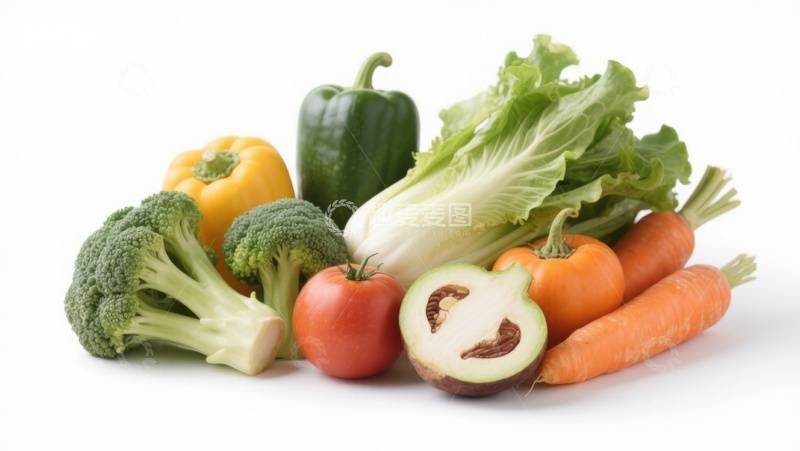 高清大图下载【趣麦麦图】新鲜蔬菜组合展示