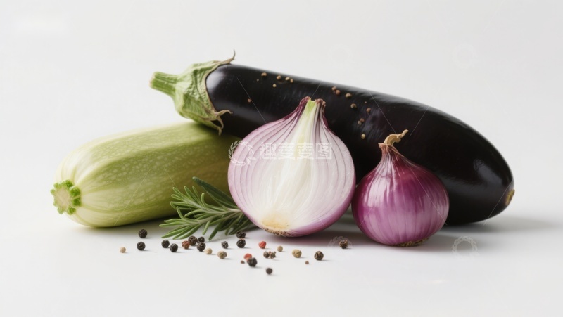 高清大图下载【趣麦麦图】新鲜蔬菜与香料静物