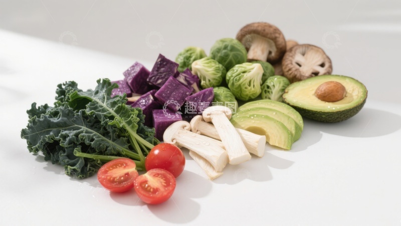 高清大图下载【趣麦麦图】新鲜蔬菜水果组合摆拍