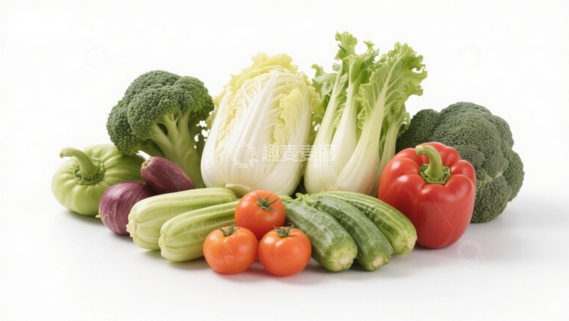 高清大图下载【趣麦麦图】新鲜蔬菜组合展示