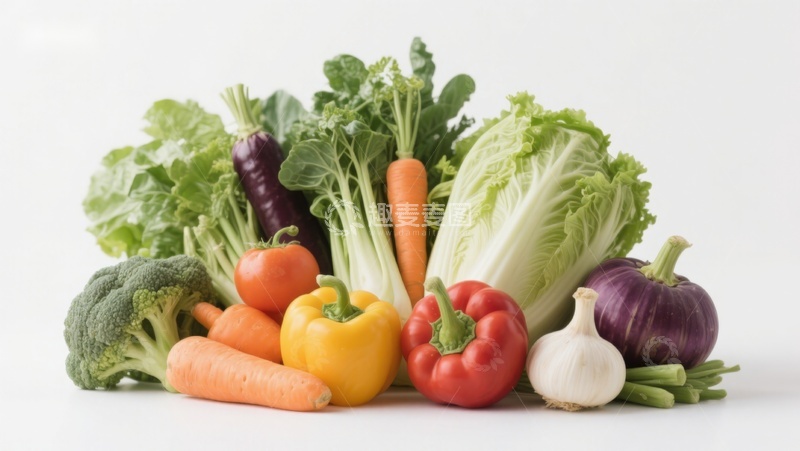 高清大图下载【趣麦麦图】新鲜蔬菜组合展示