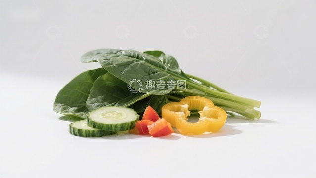 新鲜蔬菜组合特写