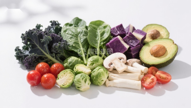 高清大图下载【趣麦麦图】新鲜蔬菜与水果组合