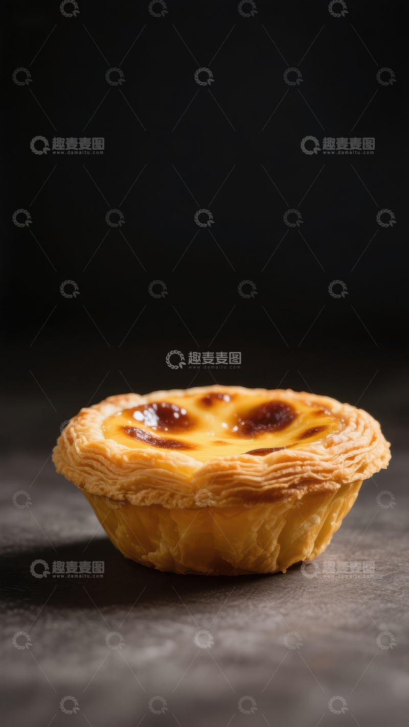 高清大图下载【趣麦麦图】葡式蛋挞特写