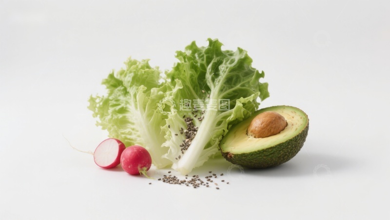 高清大图下载【趣麦麦图】新鲜蔬菜与牛油果组合