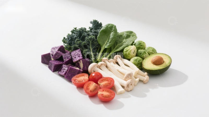 高清大图下载【趣麦麦图】新鲜蔬菜与水果组合