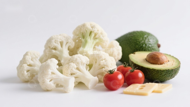 高清大图下载【趣麦麦图】新鲜蔬菜与奶酪组合