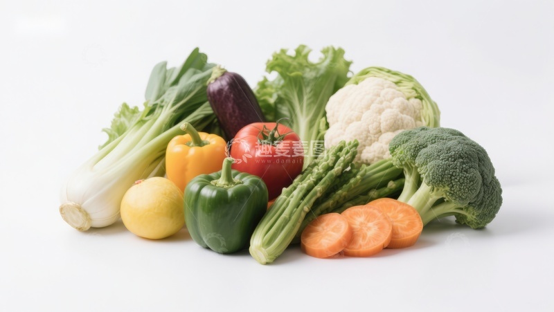 高清大图下载【趣麦麦图】新鲜蔬菜组合展示