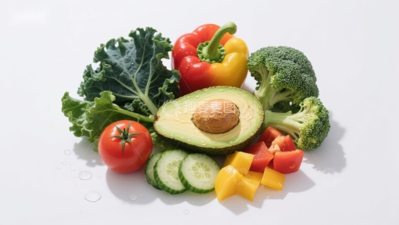 高清大图下载【趣麦麦图】新鲜蔬菜与水果组合