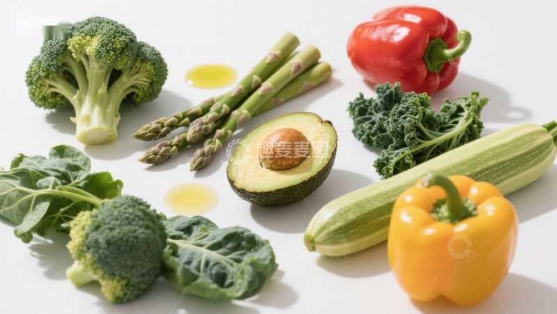 高清大图下载【趣麦麦图】新鲜蔬菜与健康食材展示