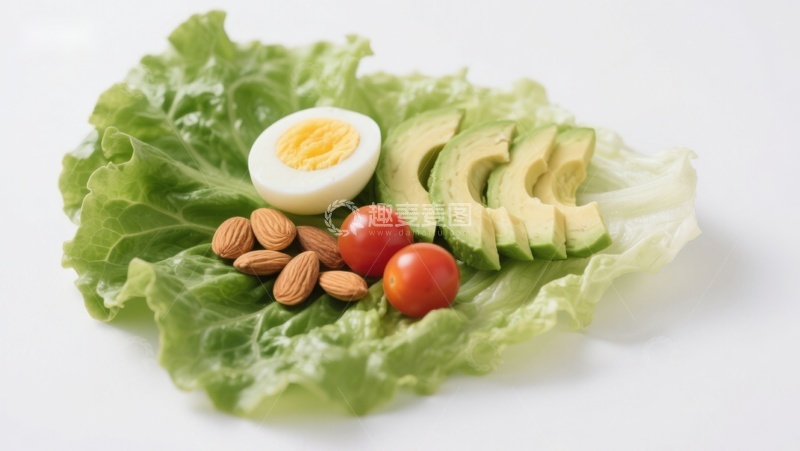 高清大图下载【趣麦麦图】新鲜蔬菜与健康食材组合