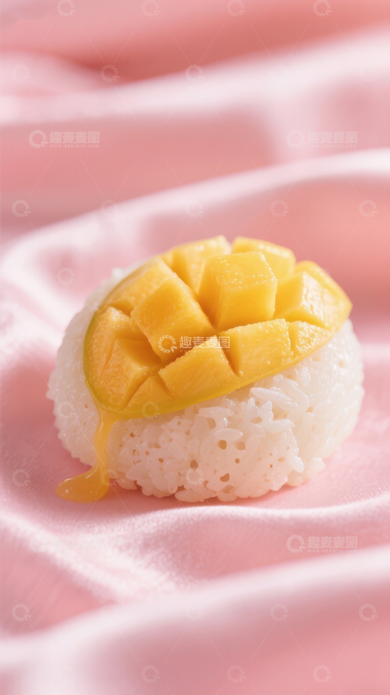 高清大图下载【趣麦麦图】芒果糯米饭，甜美诱人