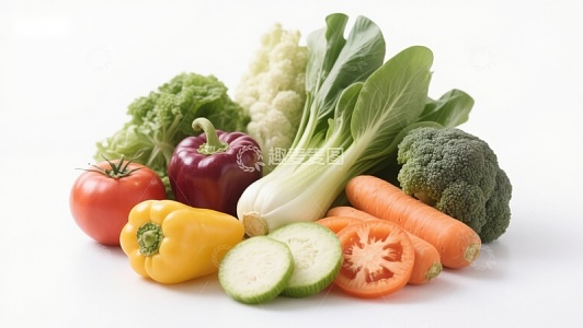 新鲜蔬菜组合展示