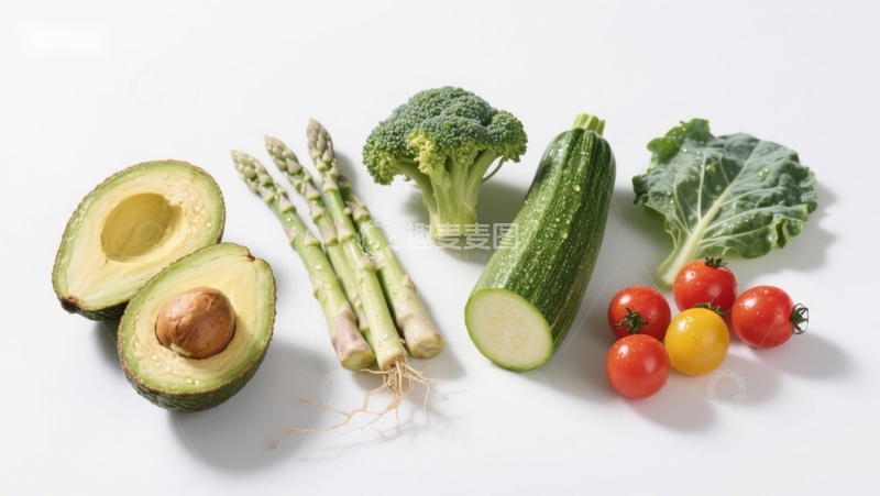 高清大图下载【趣麦麦图】新鲜蔬菜与牛油果组合