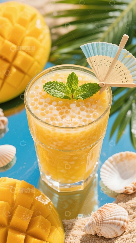 芒果西米露夏日清凉饮品