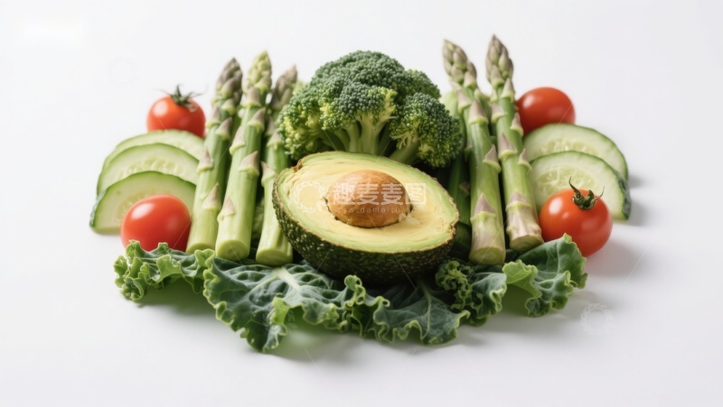 高清大图下载【趣麦麦图】新鲜蔬菜与牛油果组合