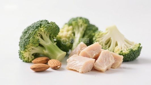 西兰花鸡胸肉与杏仁