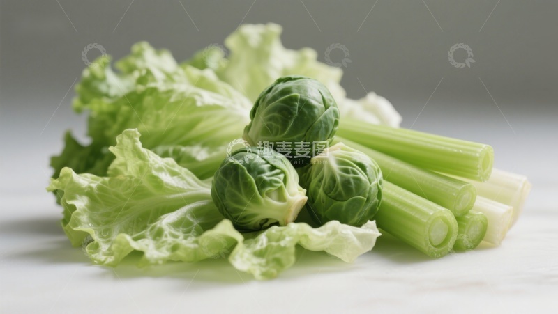 高清大图下载【趣麦麦图】新鲜蔬菜组合特写