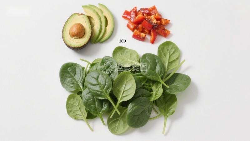 高清大图下载【趣麦麦图】新鲜蔬菜与牛油果摆盘