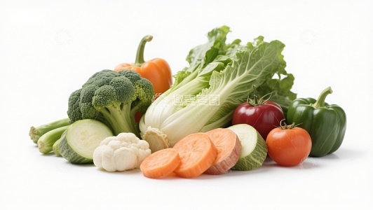 新鲜蔬菜组合展示