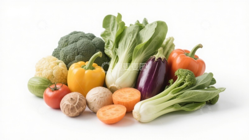 高清大图下载【趣麦麦图】新鲜蔬菜组合展示