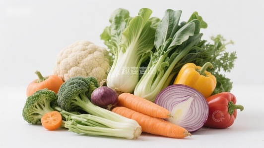 新鲜蔬菜组合展示