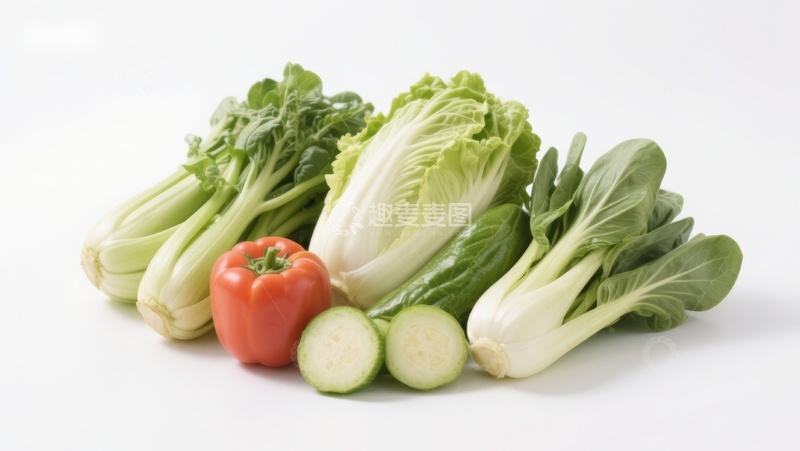 高清大图下载【趣麦麦图】新鲜蔬菜组合展示