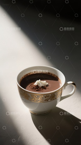 阳光下的热巧克力