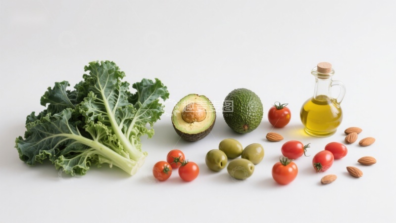 高清大图下载【趣麦麦图】新鲜蔬菜与健康食材组合