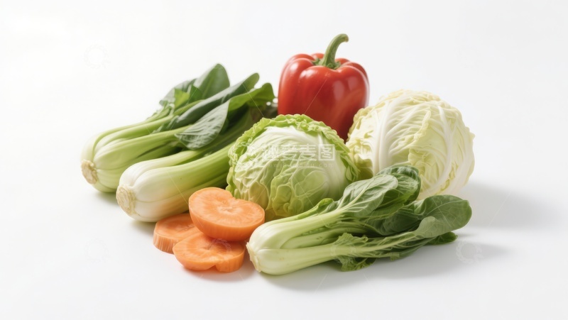 高清大图下载【趣麦麦图】新鲜蔬菜组合展示