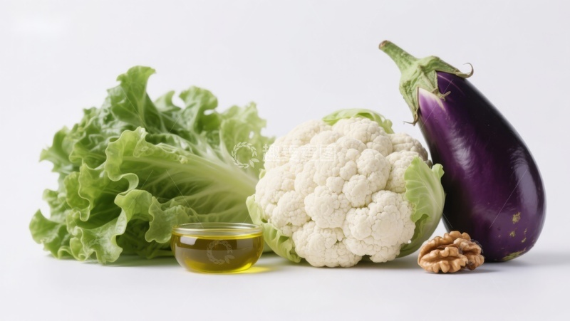 高清大图下载【趣麦麦图】新鲜蔬菜与橄榄油静物