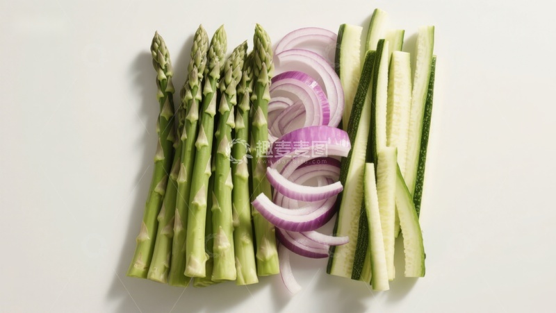 高清大图下载【趣麦麦图】新鲜蔬菜切片摆盘