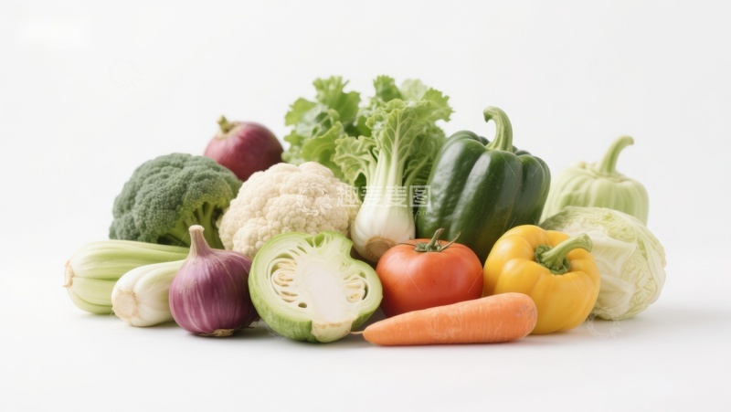 高清大图下载【趣麦麦图】新鲜蔬菜组合展示