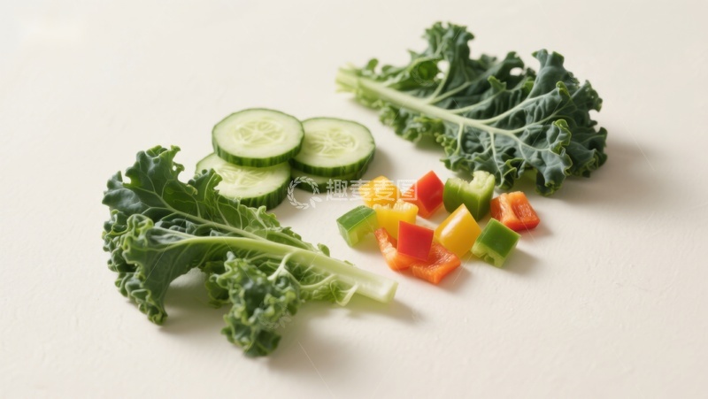 高清大图下载【趣麦麦图】新鲜蔬菜切片摆盘