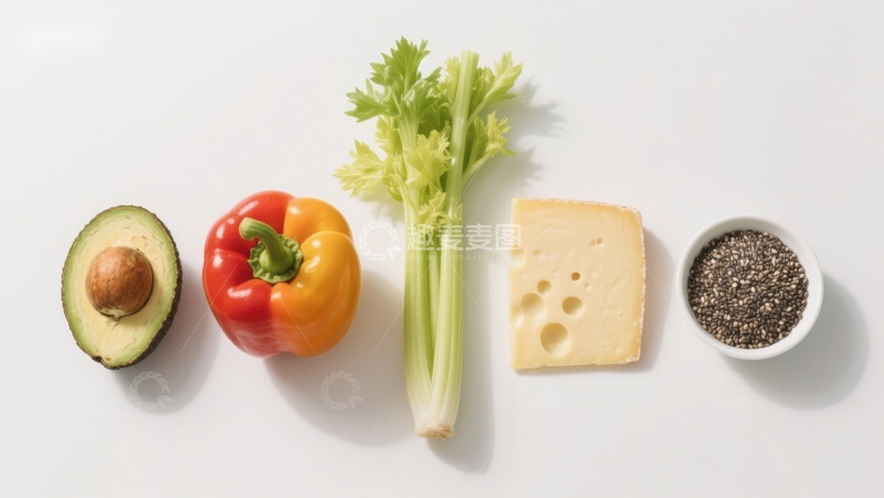 高清大图下载【趣麦麦图】新鲜食材平铺展示