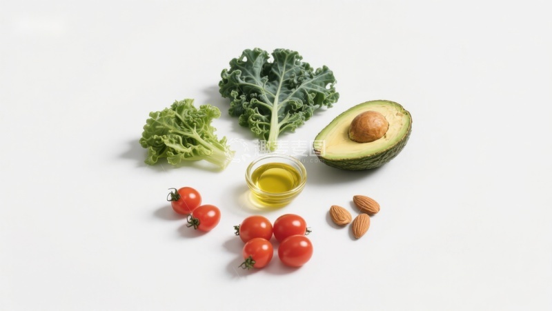 高清大图下载【趣麦麦图】新鲜蔬菜与健康食材组合