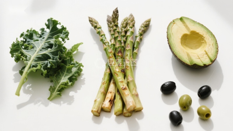 高清大图下载【趣麦麦图】新鲜蔬菜与橄榄静物展示