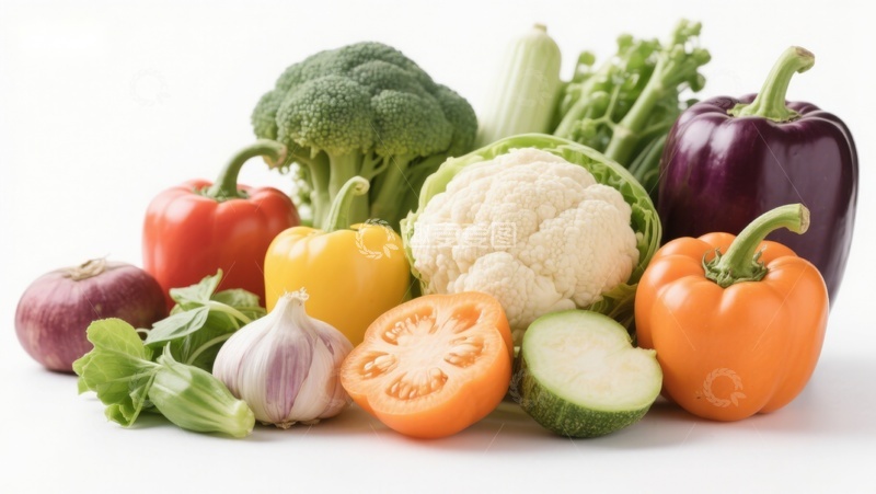 高清大图下载【趣麦麦图】新鲜蔬菜组合展示
