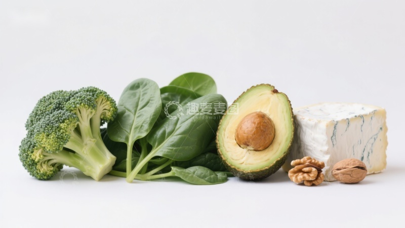 高清大图下载【趣麦麦图】新鲜蔬菜水果与坚果组合