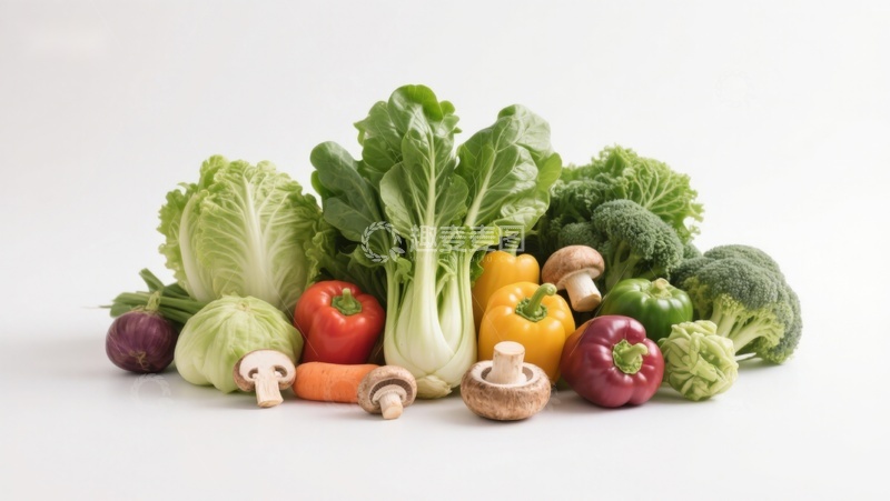 高清大图下载【趣麦麦图】新鲜蔬菜组合展示