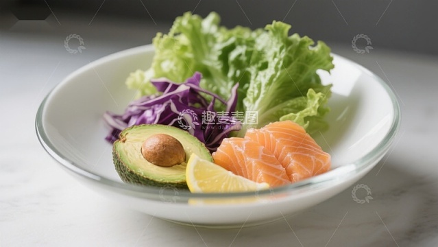 新鲜沙拉食材组合