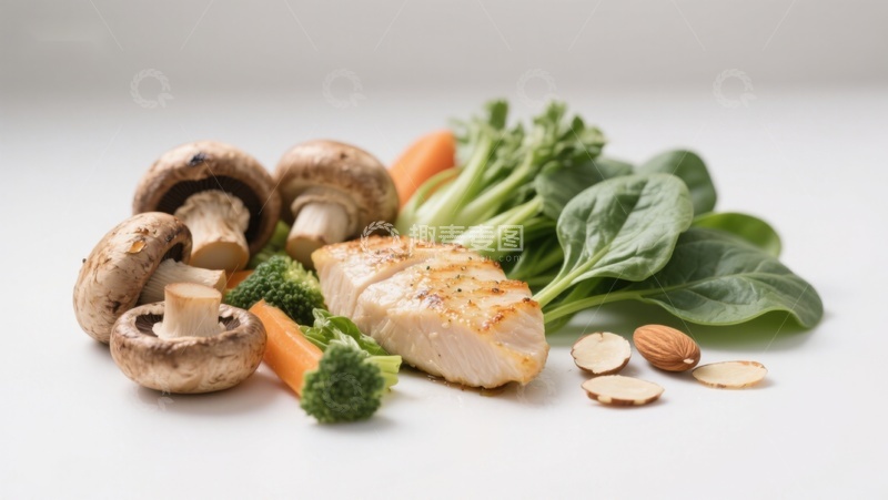 高清大图下载【趣麦麦图】健康食材组合展示