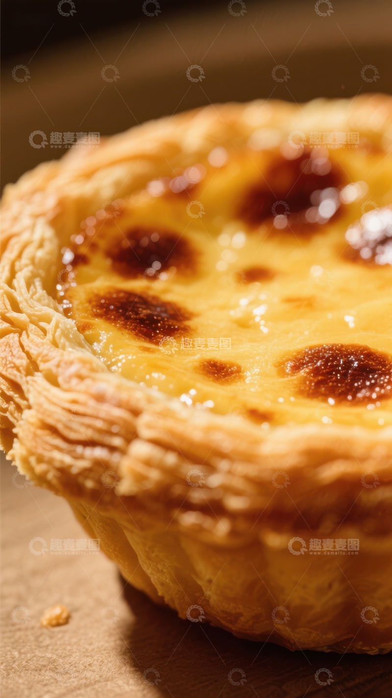 高清大图下载【趣麦麦图】金黄蛋挞，香甜诱人