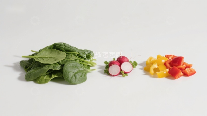 高清大图下载【趣麦麦图】新鲜蔬菜组合展示