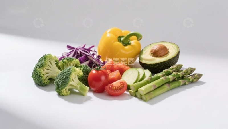 高清大图下载【趣麦麦图】新鲜蔬菜静物组合