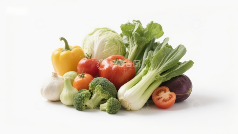 高清大图下载【趣麦麦图】新鲜蔬菜组合展示