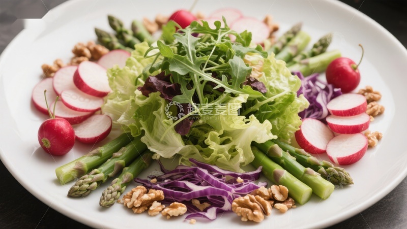 高清大图下载【趣麦麦图】新鲜蔬菜沙拉拼盘