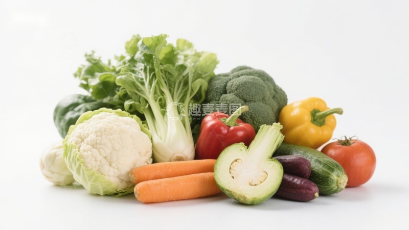 高清大图下载【趣麦麦图】新鲜蔬菜组合展示